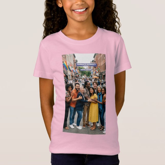 Camiseta Abrazar la diversidad (Anverso)
