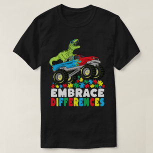 Camiseta Abrazar las diferencias en el autismo de los camio