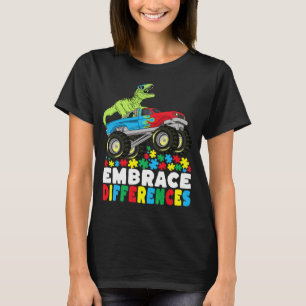 Camiseta Abrazar las diferencias en el autismo de los camio