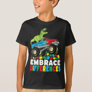 Camiseta Abrazar las diferencias en el autismo de los camio
