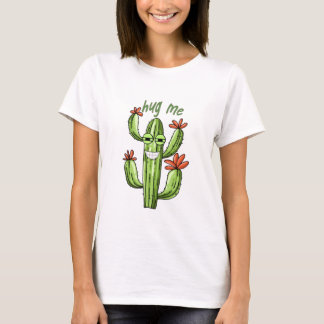 Camiseta abrazarme a cactus graciosos