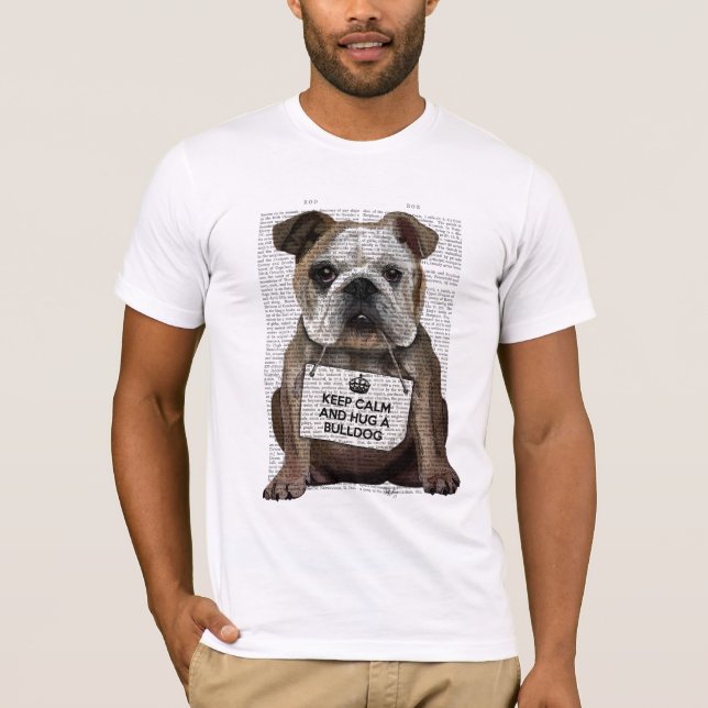 Camiseta Abrazarse de Bulldog (Anverso)