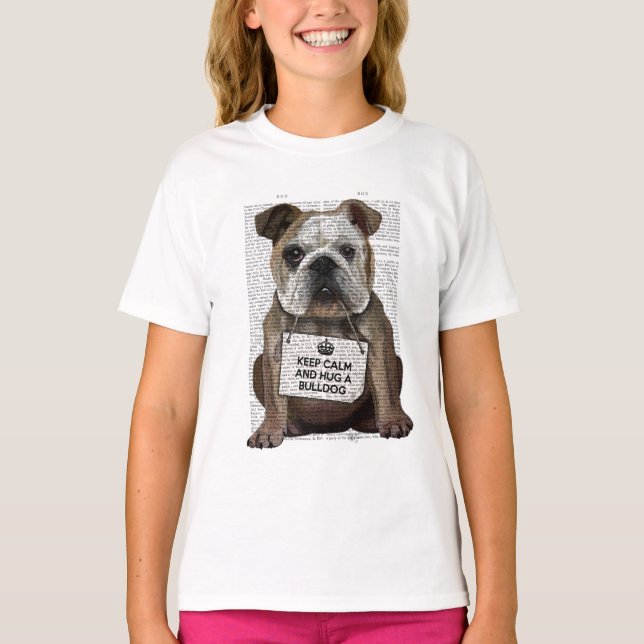 Camiseta Abrazarse de Bulldog (Anverso)