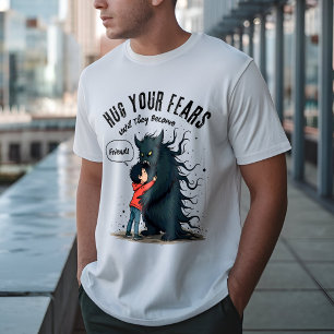 Camiseta Abrazarse los miedos - Superar el miedo motivacion