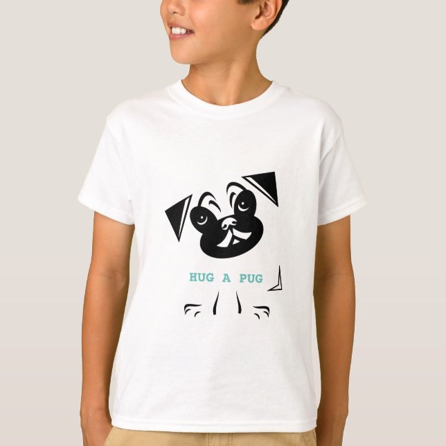 Camiseta Abrazo A Pug (Anverso)