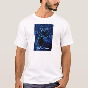 Camiseta Abrazo azul del árbol de la koala