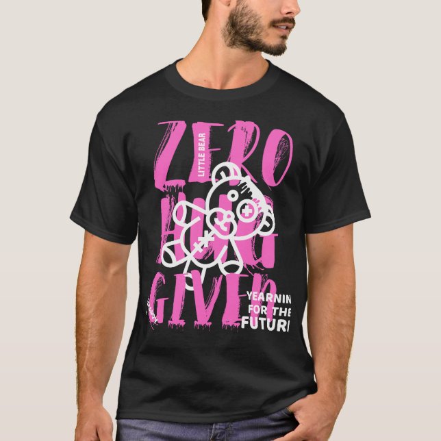 Camiseta abrazo cero dado poco oso (Anverso)