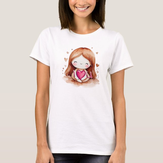 Camiseta Abrazo de corazón (Anverso)