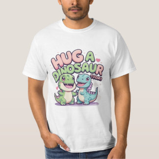Camiseta Abrazo de dinosaurio hoy - Dino Kawaii divertido