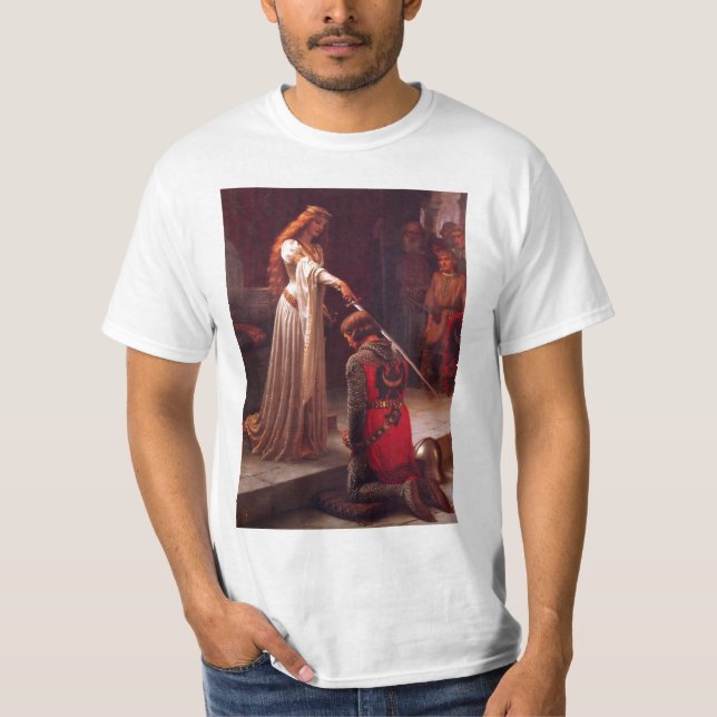Camiseta Abrazo de Edmund Leighton-The (Anverso)