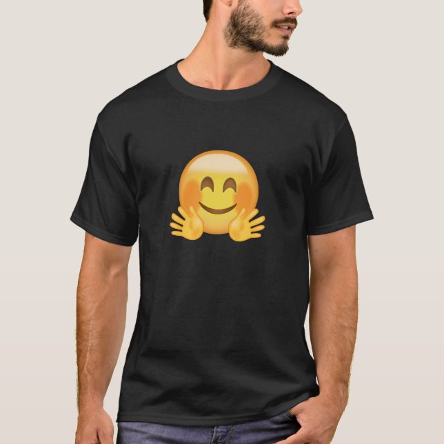 Camiseta Abrazo de emoji de la cara (Anverso)