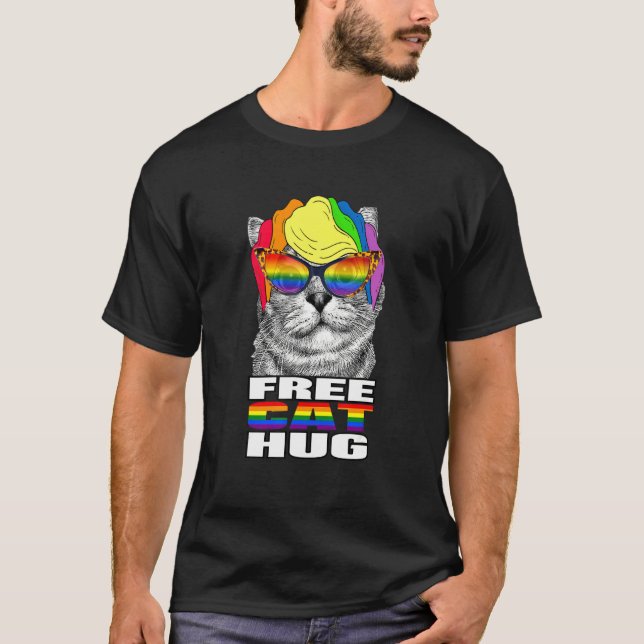 Camiseta Abrazo de gato gratis (Anverso)