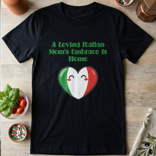 Camiseta Abrazo de mamá italiana amorosa es diseño de hogar