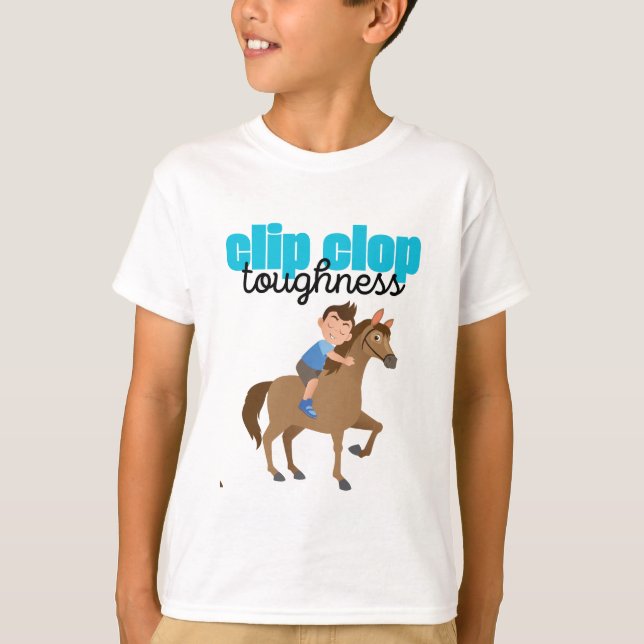 Camiseta abrazo de niño clip clop (Anverso)