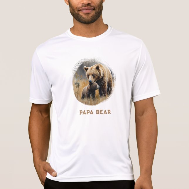 Camiseta *~* Abrazo de OSO de PAPA regalo del Día del Padre (Anverso)