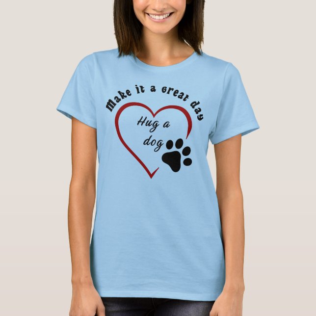 Camiseta Abrazo de perro (Anverso)
