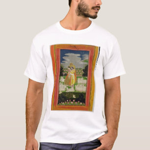 Camiseta Abrazo de Radha y de Krishna en un landscap