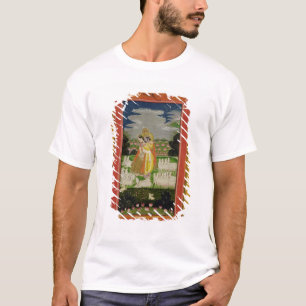 Camiseta Abrazo de Radha y de Krishna en un landscap