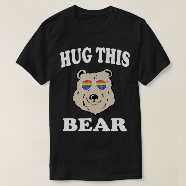 Camiseta Abrazo de su regalo divertido de Oso Gay LGB  (Diseño del anverso)