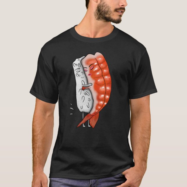 Camiseta abrazo de sushi (Anverso)