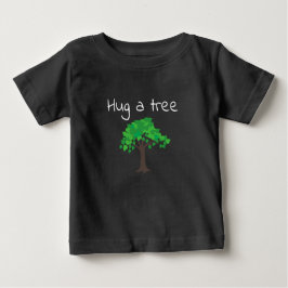 Camiseta Abrazo de un árbol gráfico y palabras