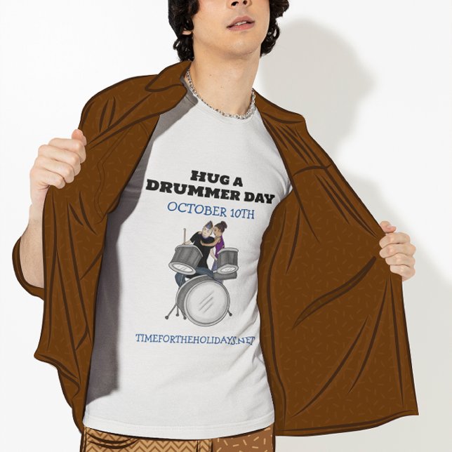 Camiseta Abrazo de un día de tambor | 10 de octubre (Subido por el creador)