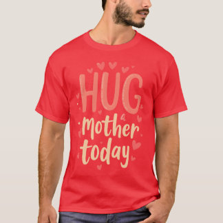 Camiseta Abrazo de un retro de diseño lindo