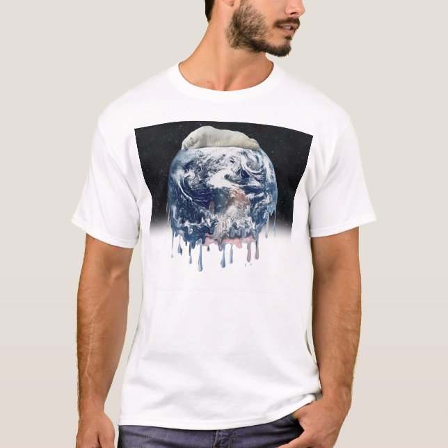Camiseta Abrazo del oso de la Tierra (con fondo medio unive (Anverso)