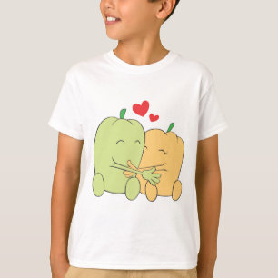Camiseta Abrazo dulce de dos Amantes del paprika