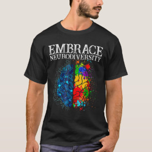 Camiseta Abrazo gracioso Neurodiversidad Autismo del TDAH C