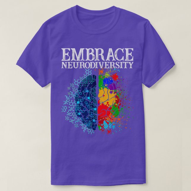 Camiseta Abrazo gracioso Neurodiversidad Autismo del TDAH C (Diseño del anverso)
