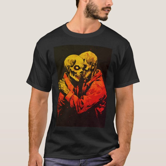 Camiseta "Abrazo inmortal en la oscuridad" (Anverso)