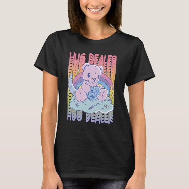 Camiseta Abrazo Me Cute Teddy Amo Arcoiris Abraza A Dealer  (Anverso)