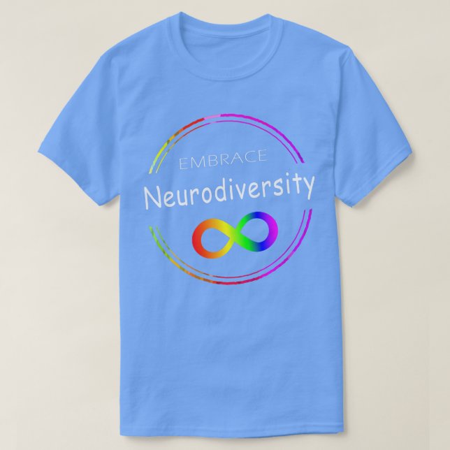 Camiseta Abrazo Neurodiversidad Autismo ASD TDAH Arcoiris I (Diseño del anverso)