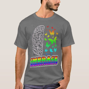 Camiseta Abrazo Neurodiversidad Autismo TDAH ASD Rainbow Br