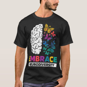 Camiseta Abrazo Neurodiversidad Autismo TDAH ASD Rainbow Br