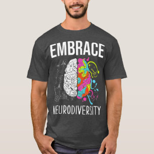 Camiseta Abrazo Neurodiversidad Cerebro Gracioso TDAH Autis