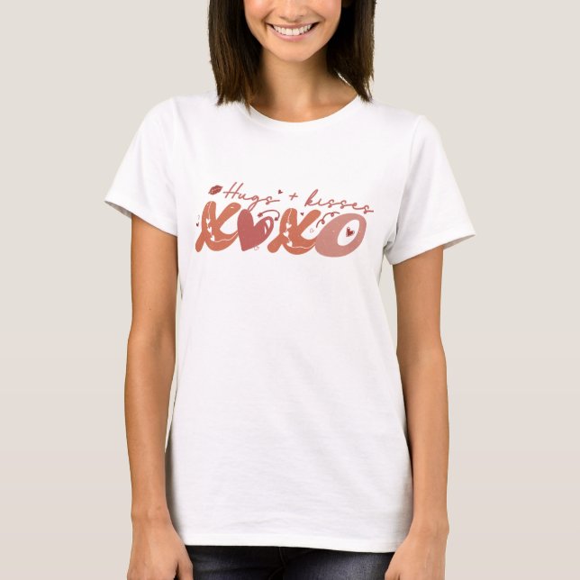 Camiseta Abrazos Besos XOXO (Anverso)