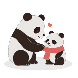 Camiseta Abrazos Cálidos, Amor de Panda
