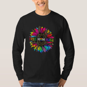 Camiseta Abrazos de Mamá Gratis Girasol Leopardo Arcoíris L