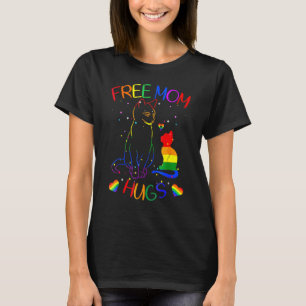 Camiseta Abrazos de Mamá Gratis Lgb Gato Orgullo Gay Arcoír
