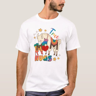 Camiseta Abrazos de mamá libre - Oveja arcoiris abrazo al o