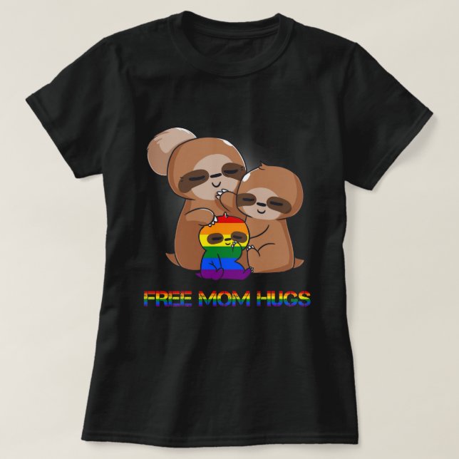 Camiseta abrazos de mamá libre, pereza de mamá libre, mamá  (Diseño del anverso)