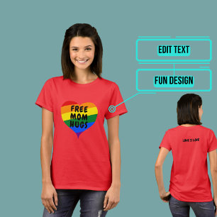 Camiseta Abrazos de mamá libres de LGBTQIA+