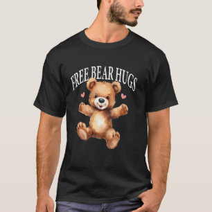 Camiseta Abrazos de oso gratis Oso de peluche lindo Mini co