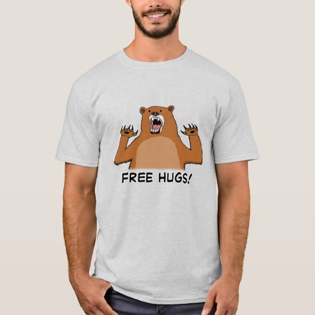 Camiseta Abrazos de oso libres divertidos (Anverso)