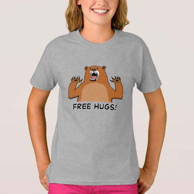 Camiseta Abrazos de oso libres divertidos (Anverso)