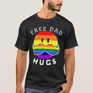 Camiseta Abrazos de papá libre, sonrisa del orgullo gay LGB