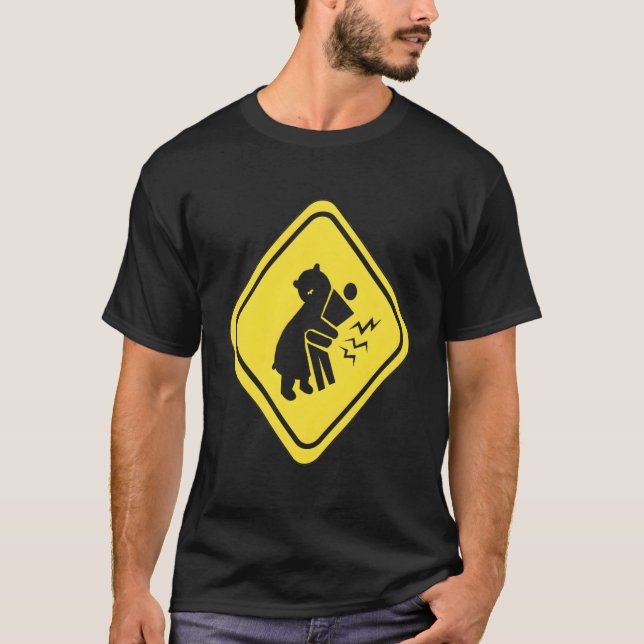 Camiseta Abrazos del oso de advertencia (Anverso)