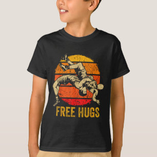 Camiseta Abrazos divertidos de lucha libre Mamá de lucha li